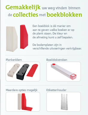 Gemakkelijk uw weg vinden binnen de collecties met boekblokken
